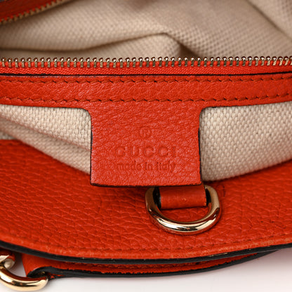 Gucci Pebbled Calfskin Medium Soho Chain Shoulder Bag Sun Orange 6 of 11