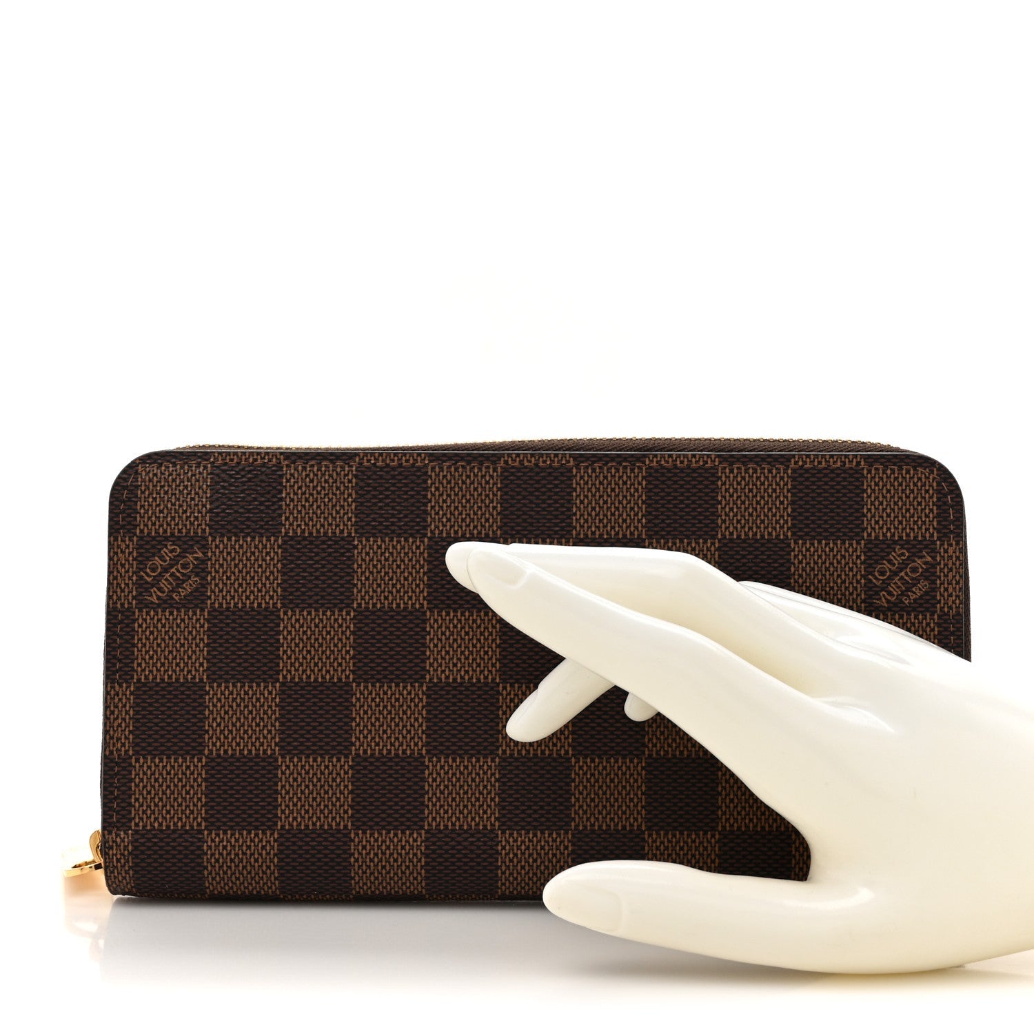Louis Vuitton Damier Ebene Zippy Wallet 2 of 11