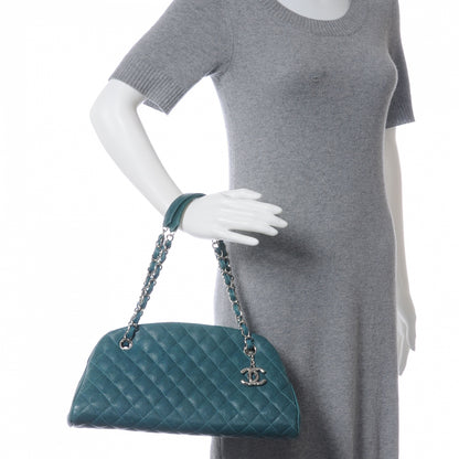 Chanel Caviar Medium Just Mademoiselle Turquoise 2 of 8