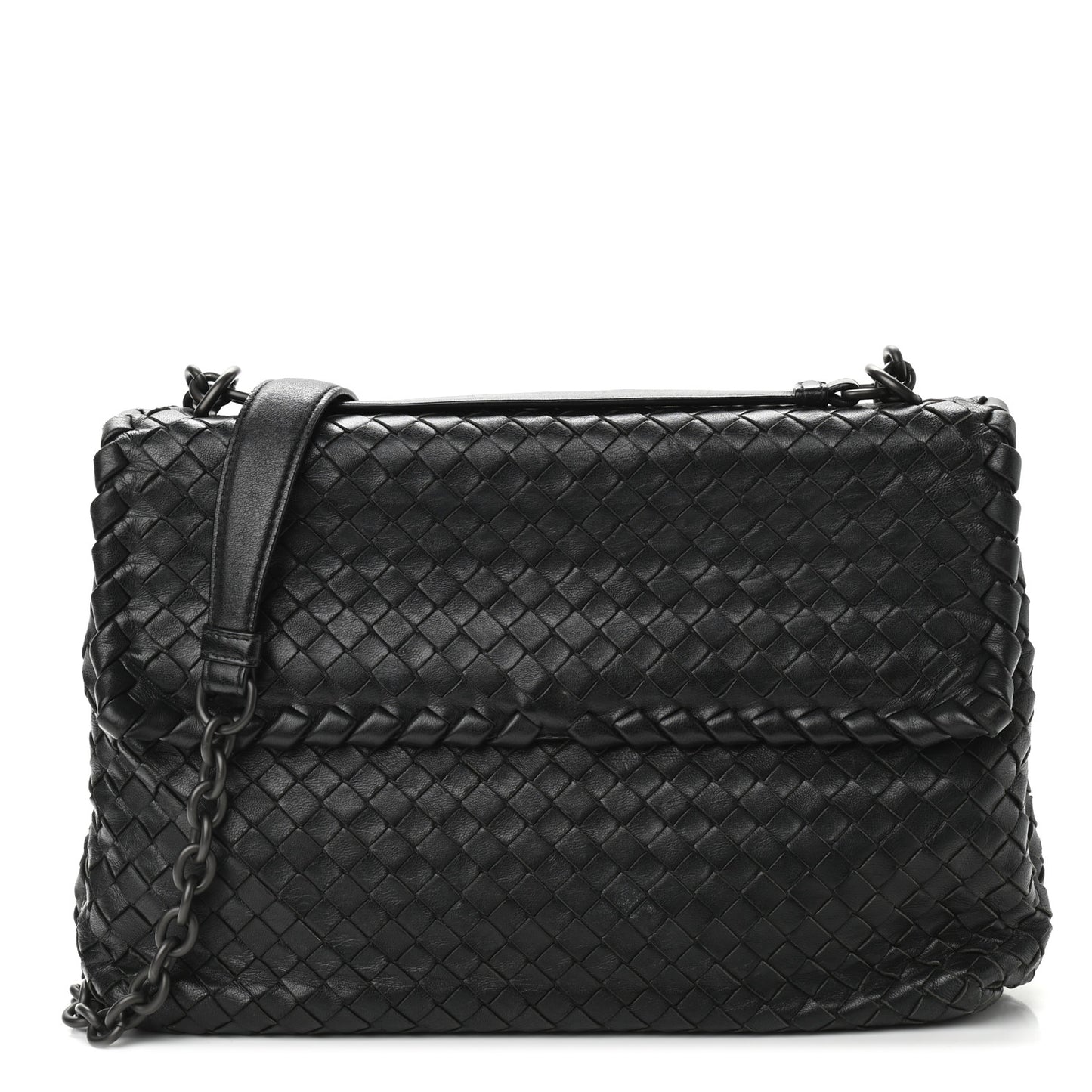 Nappa Intrecciato Large Olimpia Bag Black