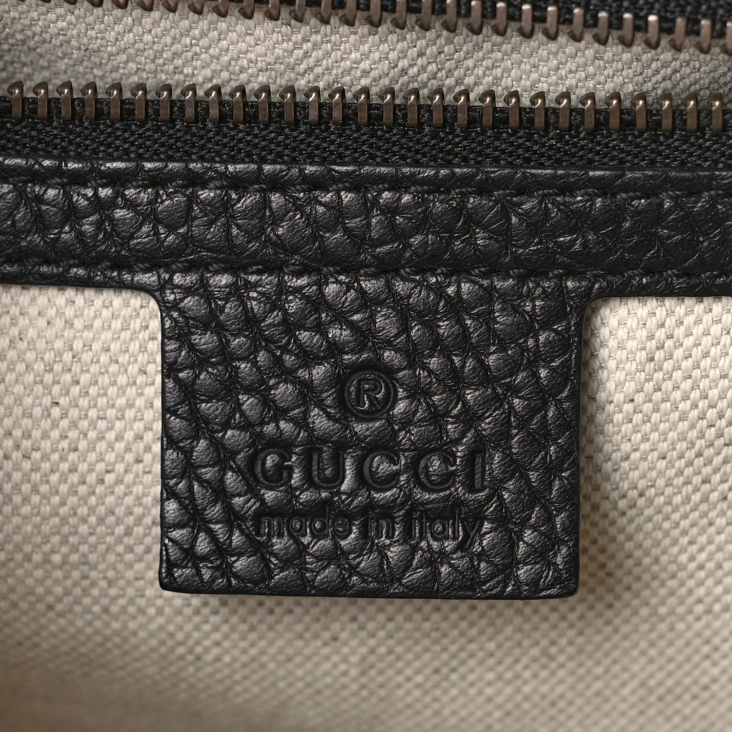 Gucci Calfskin Small GG Marmont Top Handle Bag Black 7 of 13
