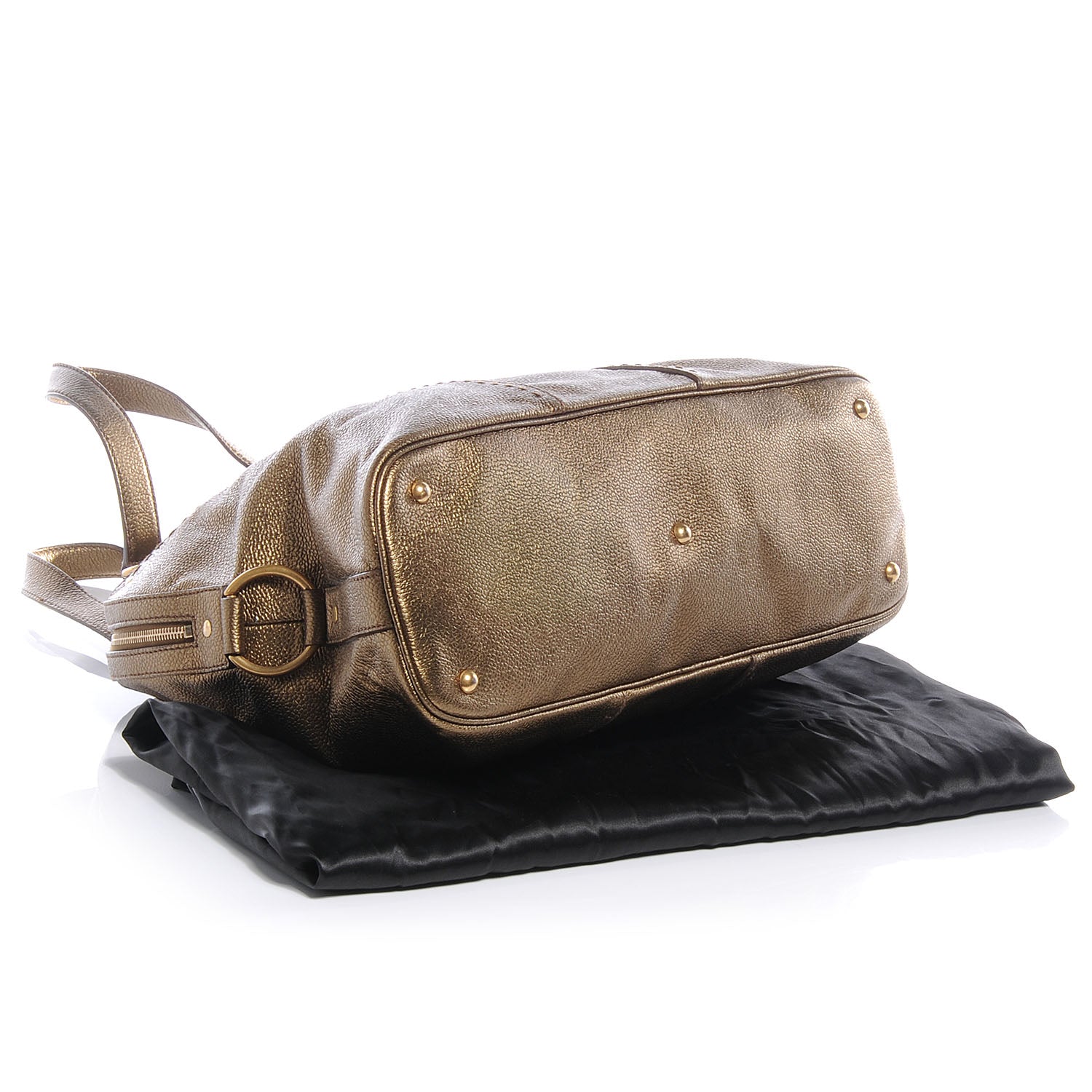 Saint Laurent Leather Oversized Muse Bronze 4 of 7