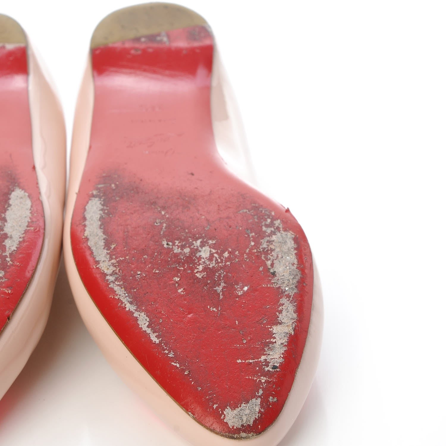 Christian Louboutin Patent Doracora Flats 38.5 Ballerina Shocking Pink 11 of 14