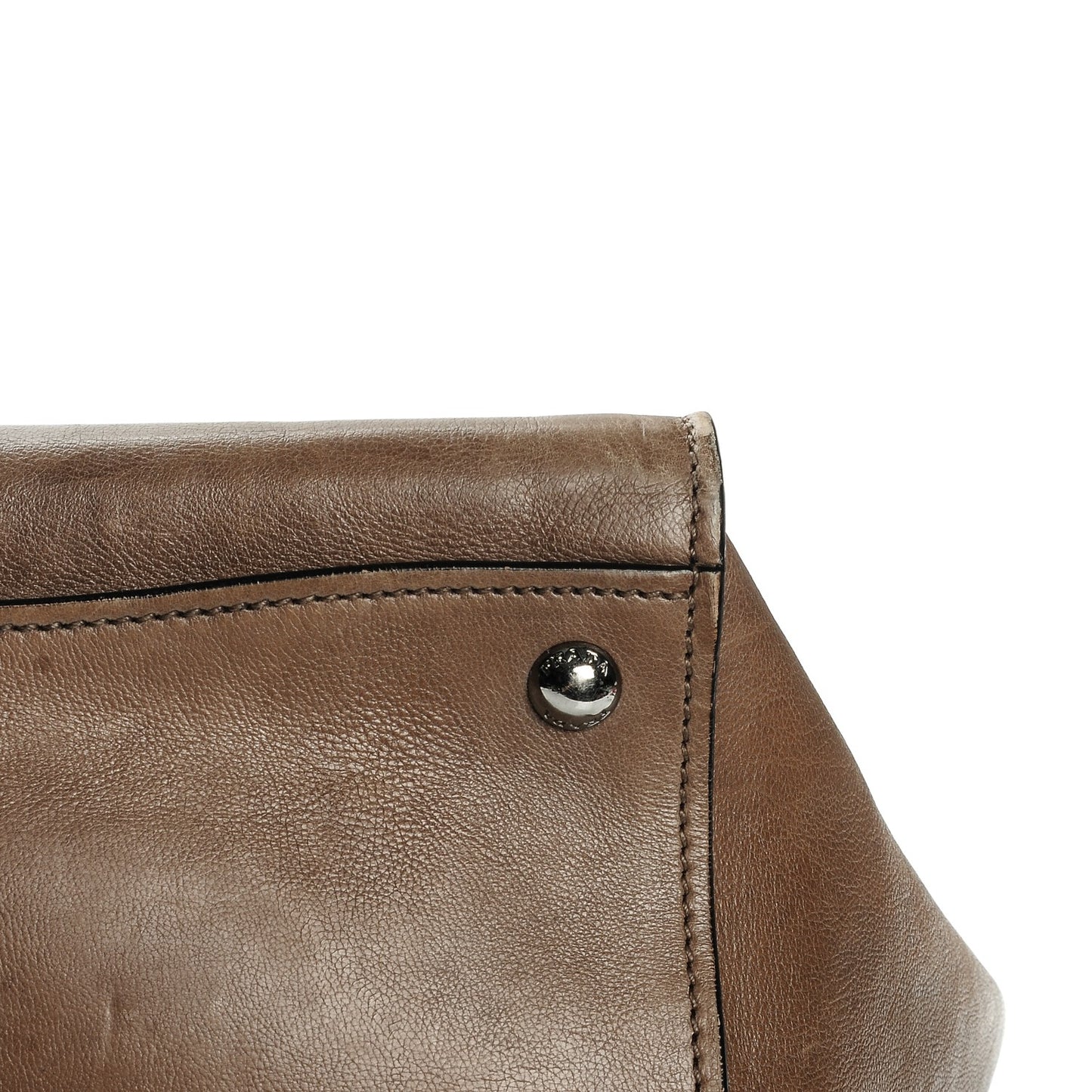 Glace Calf Twin Pocket Tote Argilla