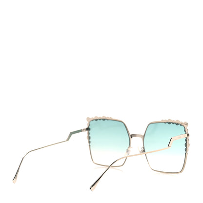 Fendi Metal Dots Square Sunglasses FF 0259/S Green Palladium 4 of 8