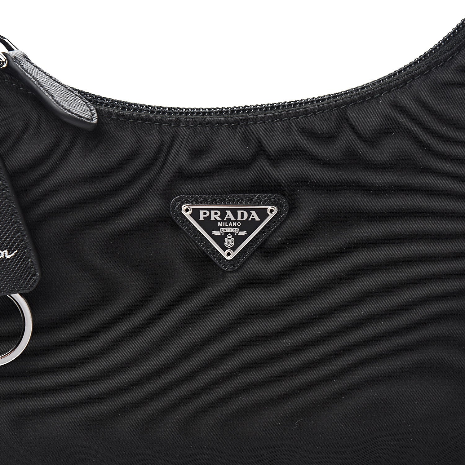 Prada Tessuto Nylon Mini Re-Edition 2000 Bag Black 8 of 9