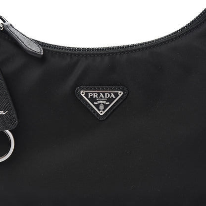 Prada Tessuto Nylon Mini Re-Edition 2000 Bag Black 8 of 9