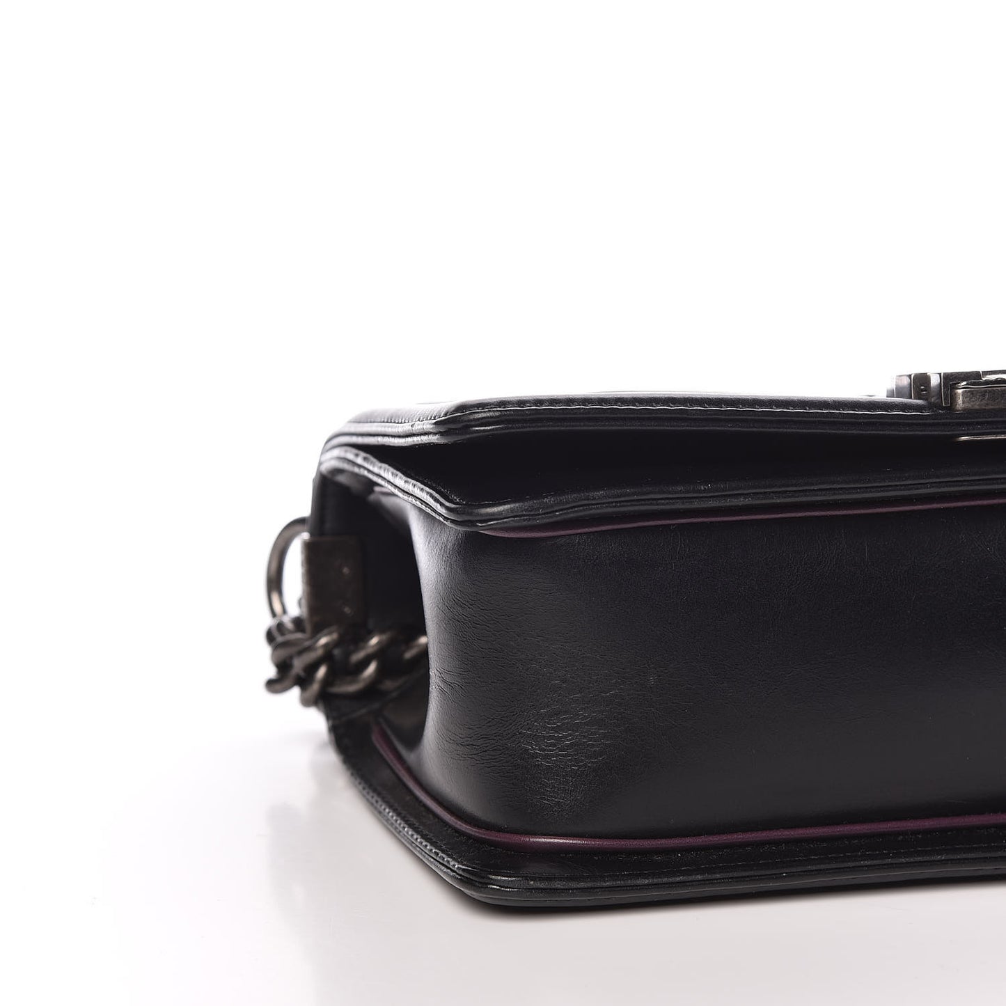 Calfskin Embossed Medium Paris Salzburg Boy Flap Black
