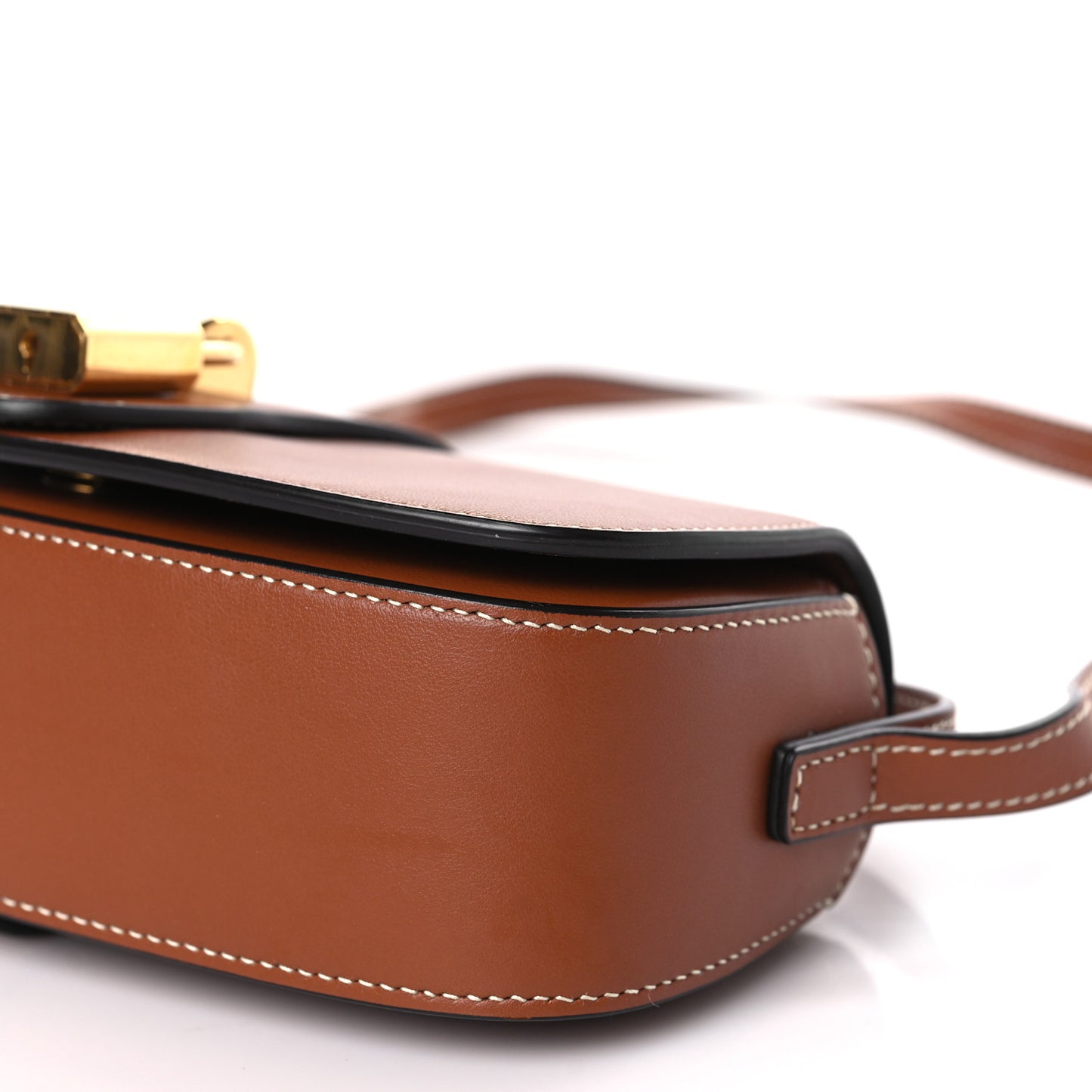 Smooth Calfskin Tabou Clutch On Strap Tan