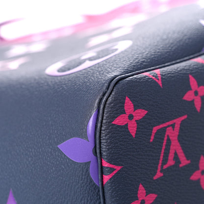 Louis Vuitton Monogram Giant Spring In The City Neverfull MM Midnight Fuchsia 9 of 10