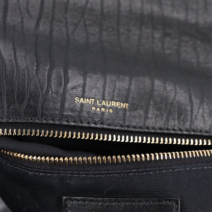 Saint Laurent Plunged Lambskin Calypso Black 8 of 11