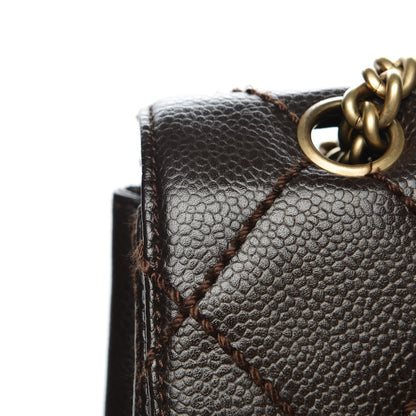Chanel Caviar Quilted Jumbo Single Flap Brown 9 of 10