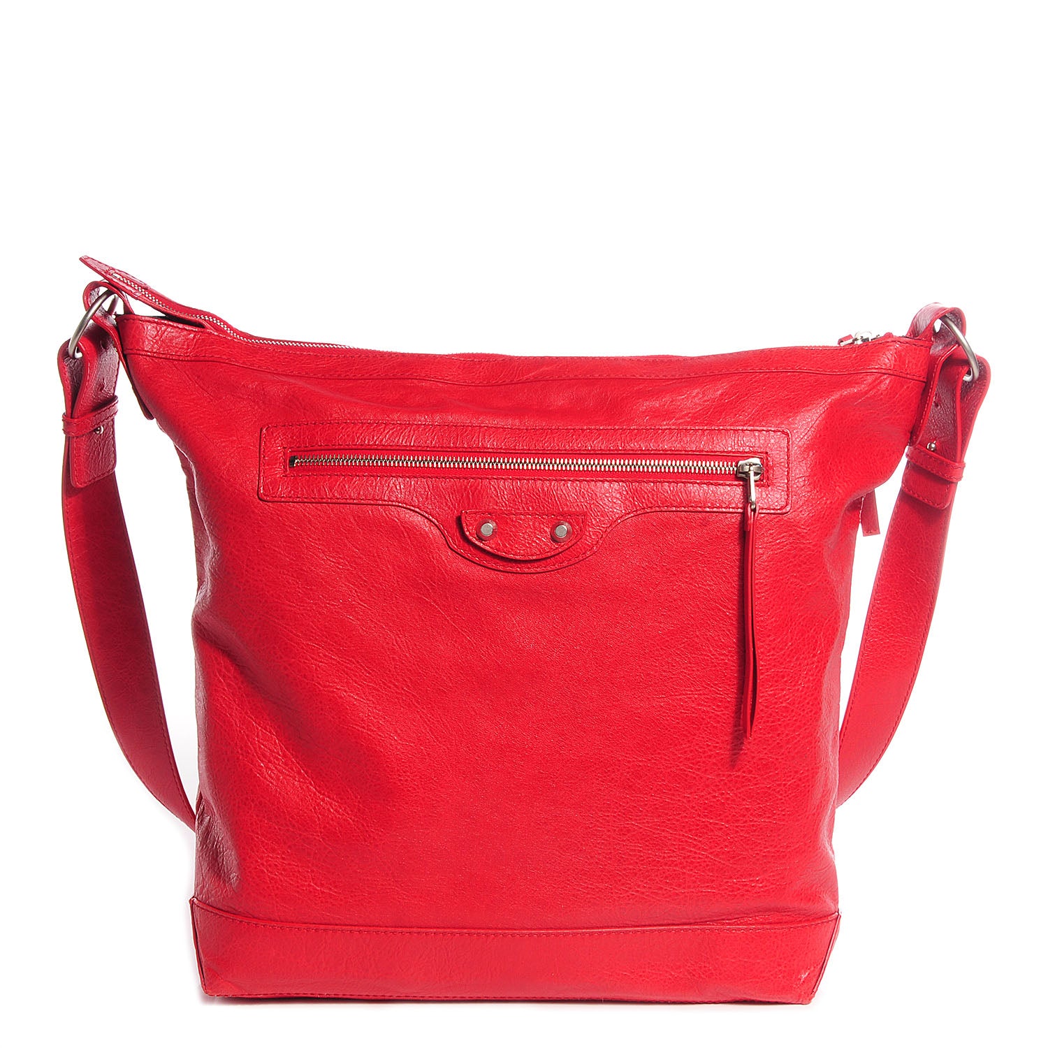 Balenciaga Agneau Mens Day Messenger Rouge Coquelicot 1 of 10