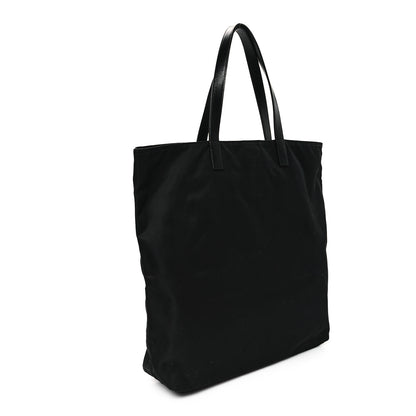Prada Tessuto Nylon Soft Calfskin Tote Black 3 of 11