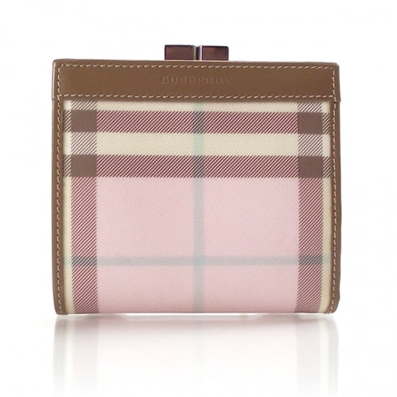 Candy Check Kiss Lock Wallet Pink