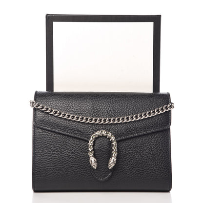 Gucci Calfskin Mini Dionysus Chain Wallet Black 11 of 11