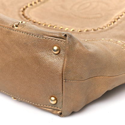 Chanel Metallic Calfskin Luxe Ligne Tote Gold 10 of 12
