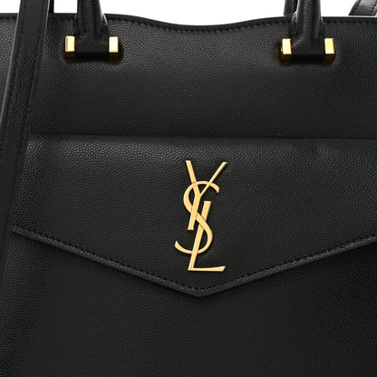 Saint Laurent Grain De Poudre Small Uptown Tote Black 8 of 13