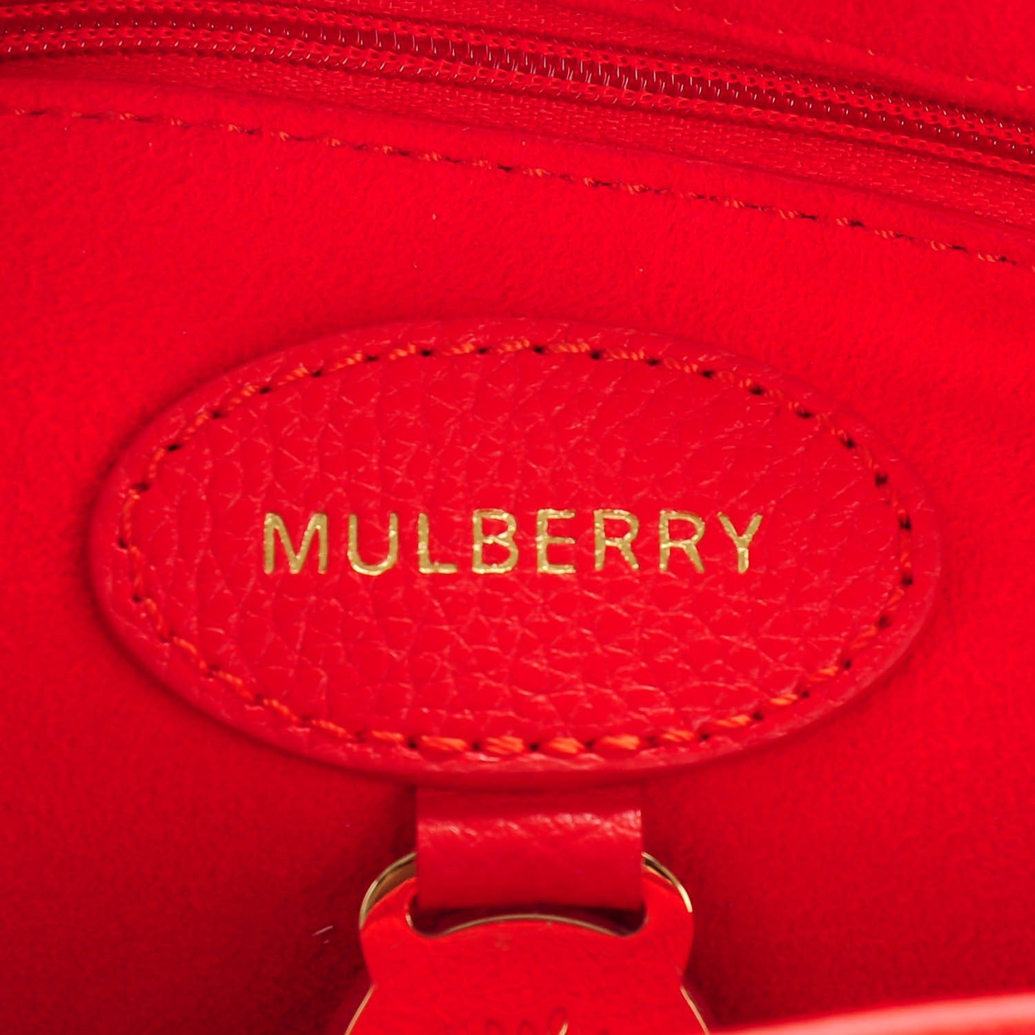 Mulberry Classic Grain Small Bayswater Fiery Spritz 6 of 8