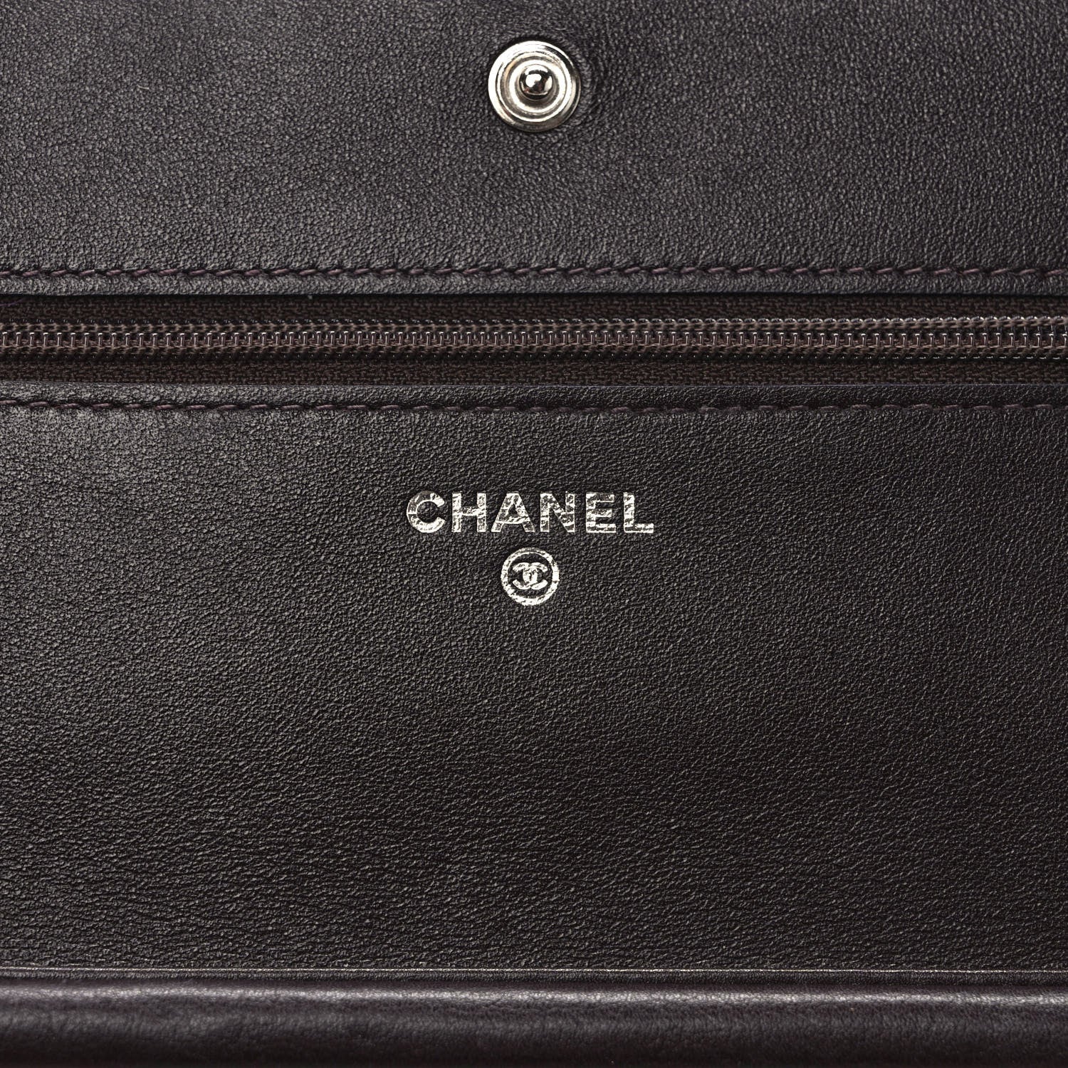 Chanel Caviar Sevruga Wallet on Chain WOC Plum 6 of 8