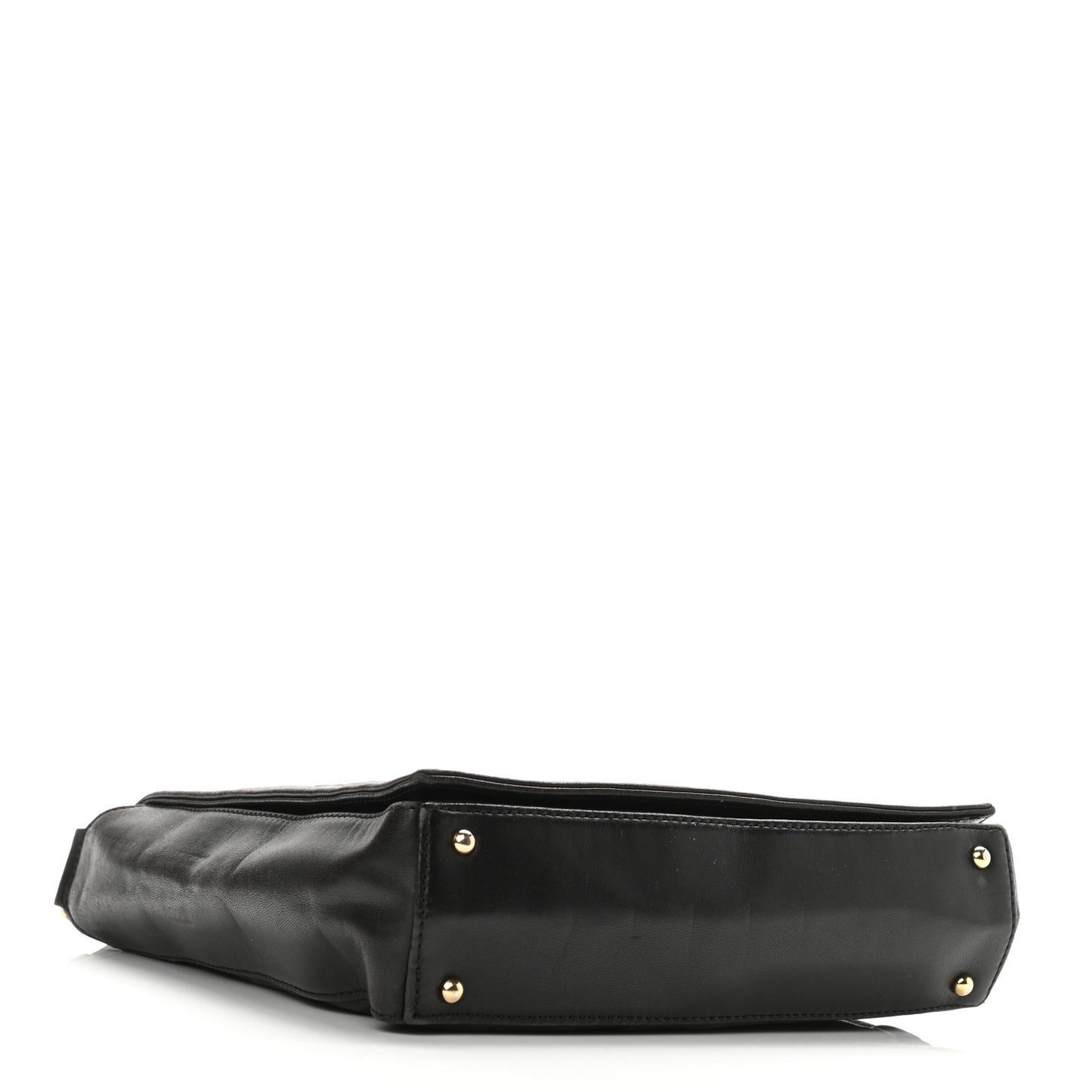 Lambskin Quilted Small Chocolate Bar Shoulder Bag Black