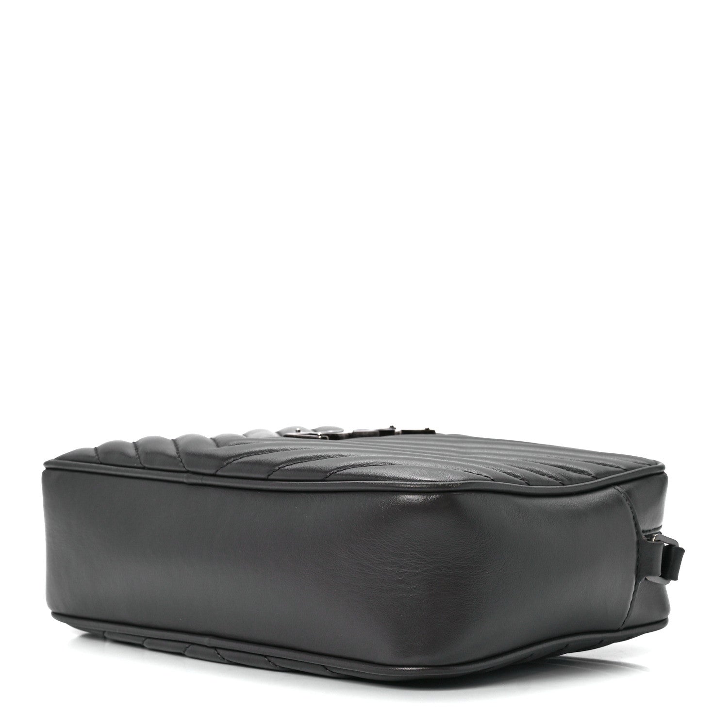 Saint Laurent Calfskin Matelasse Monogram Lou Camera Bag Asphalt 9 of 11