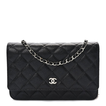 Chanel Caviar Quilted Wallet on Chain WOC Black 1 of 9