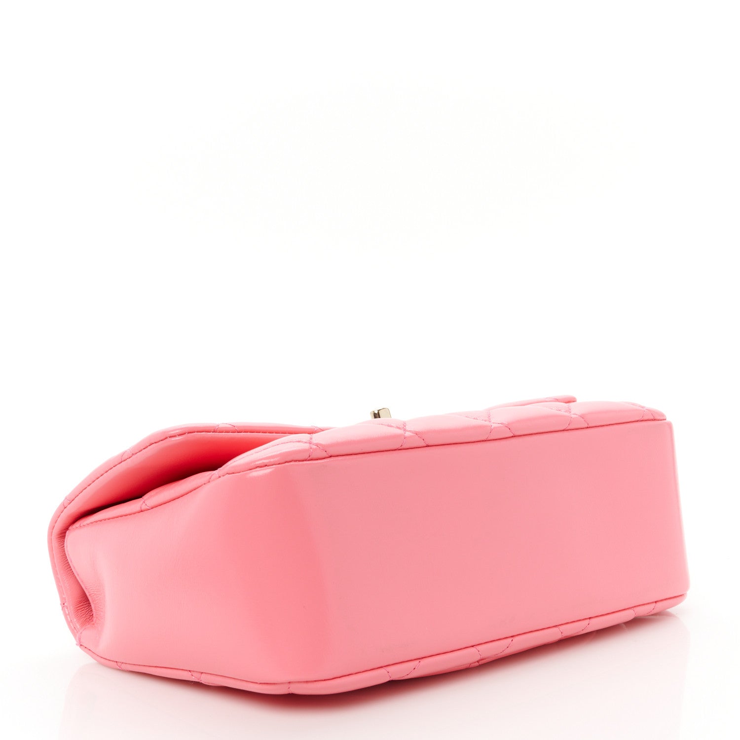 Chanel Shiny Lambskin Quilted Coco Trip Flap Bag Pink 4 of 10