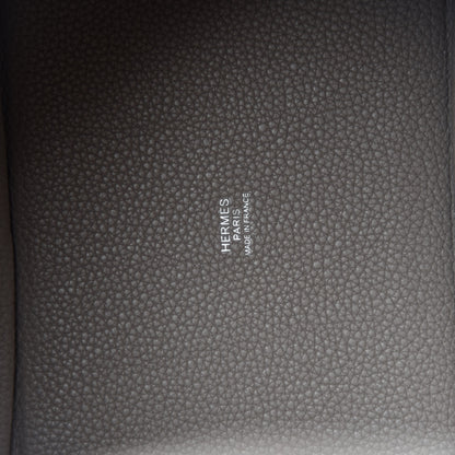 Hermes Taurillon Maurice Picotin Lock 18 PM Gris Asphalte 8 of 11