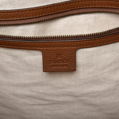 Gucci Pebbled Calfskin Large Ride Shoulder Bag Brown 6 of 10