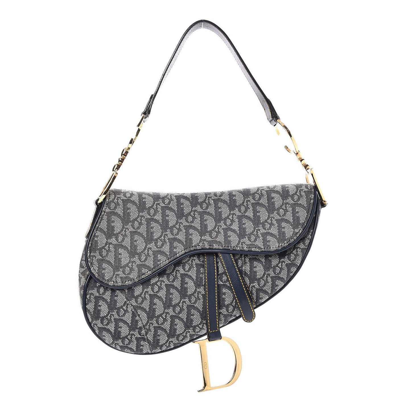 Monogram Saddle Bag Blue