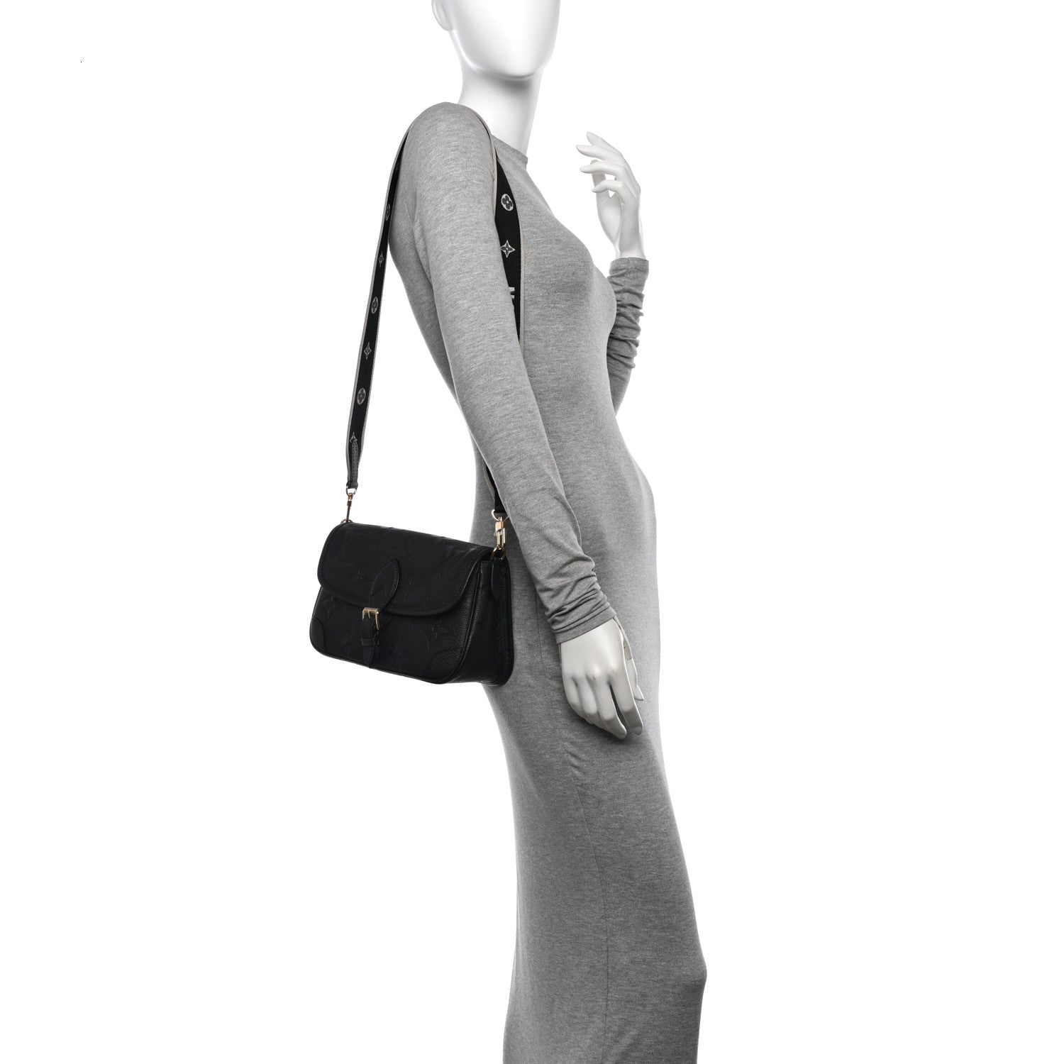 Louis Vuitton Empreinte Monogram Giant Diane Black 2 of 9