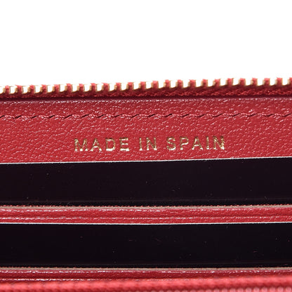 Chanel Sheepskin Quilted Mademoiselle Vintage Zip Around Wallet Red 7 of 9