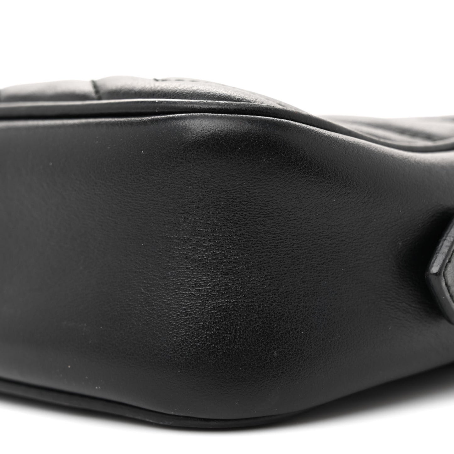 Calfskin Matelasse Mini GG Marmont Chain Shoulder Bag Black