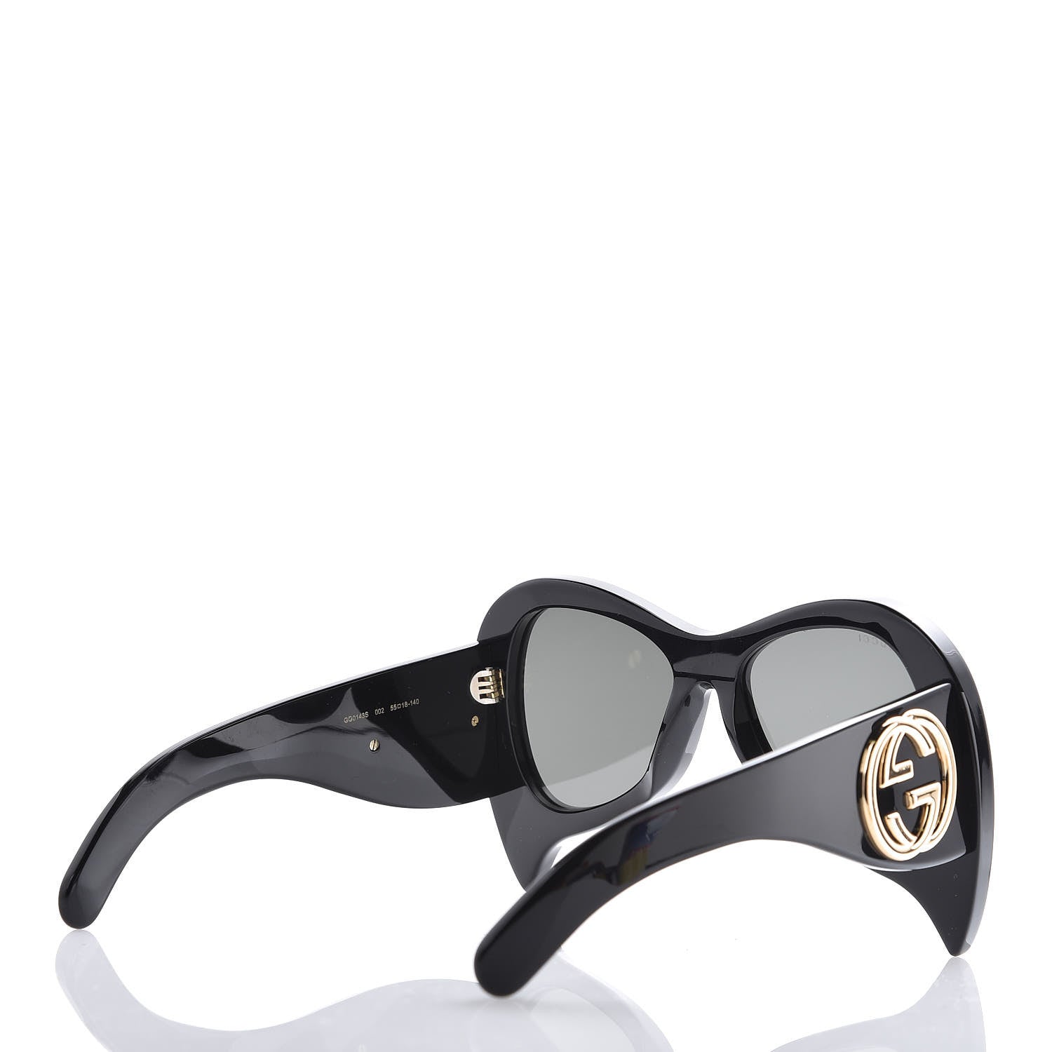 Gucci Pearl Oversized Sunglasses GG0143S Black 4 of 9