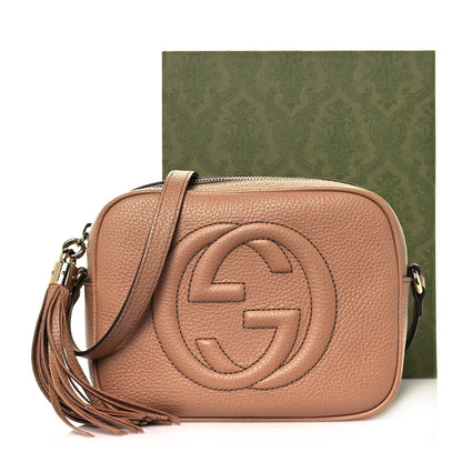 Gucci Pebbled Calfskin Small Soho Disco Bag Camelia 13 of 13