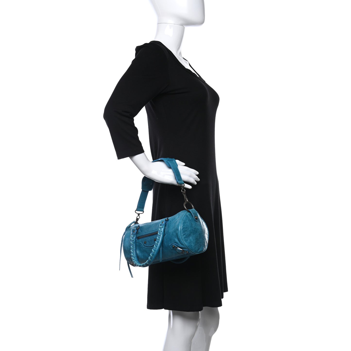 Chevre Classic Hardware Mini Twiggy Aquamarine