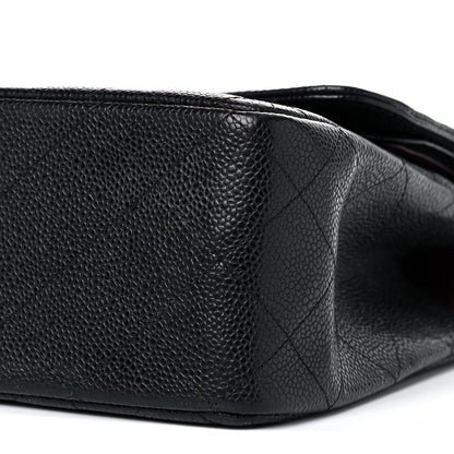 Chanel Caviar Quilted Jumbo Double Flap Black 8 of 16