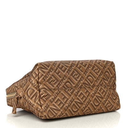 Fendi X SKIMS Nylon Medium Trapezoid Beauty Pouch Sand 4 of 10