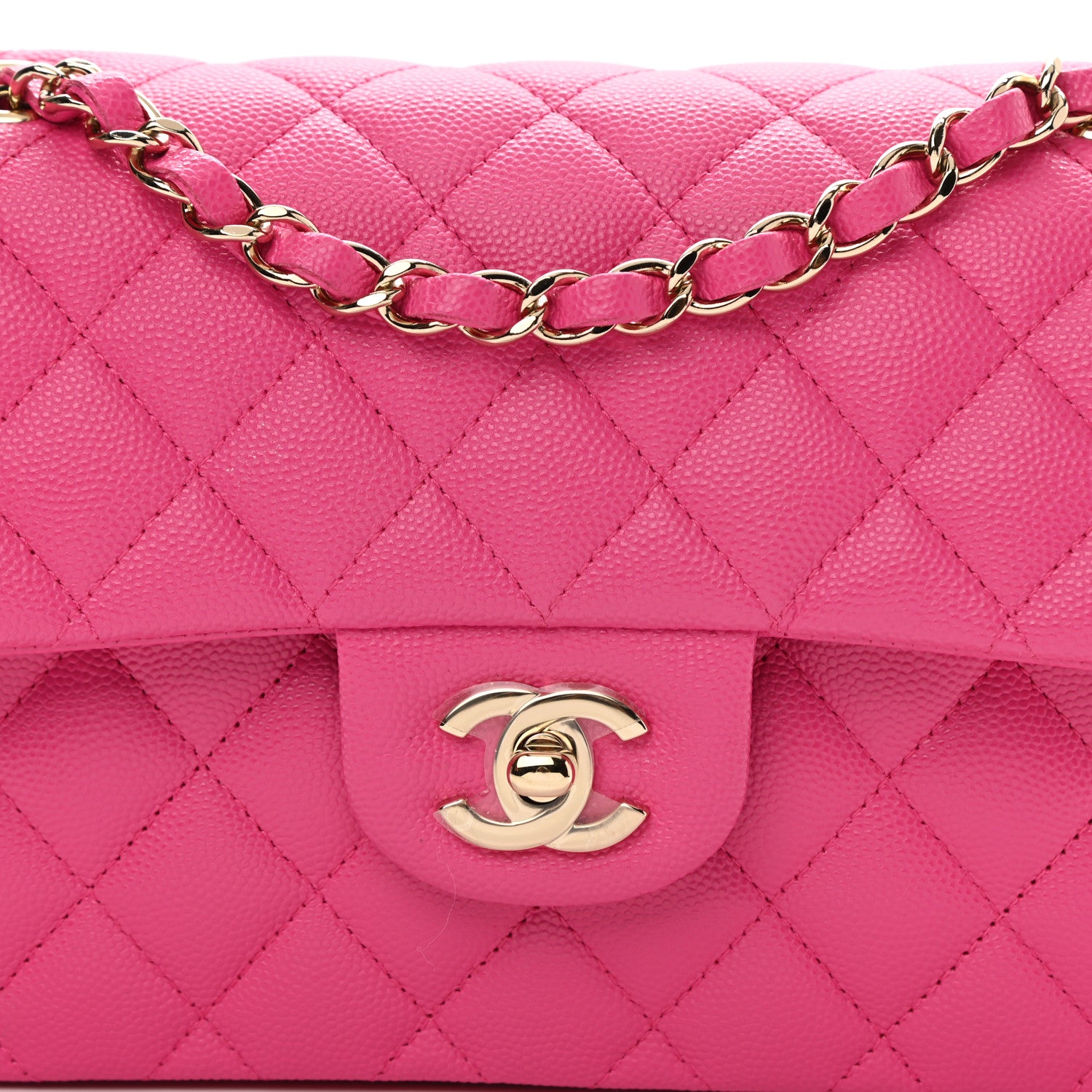Chanel Caviar Quilted Small Double Flap Dark Pink 8 of 12