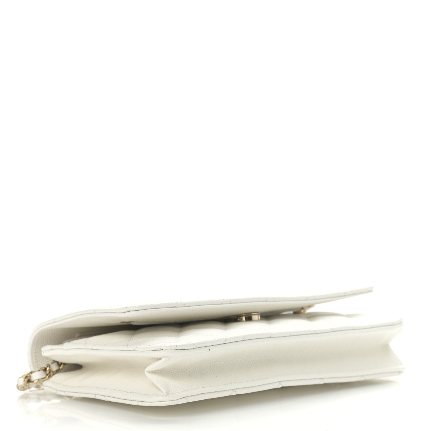 Chanel Caviar Quilted Wallet On Chain WOC White 4 of 12