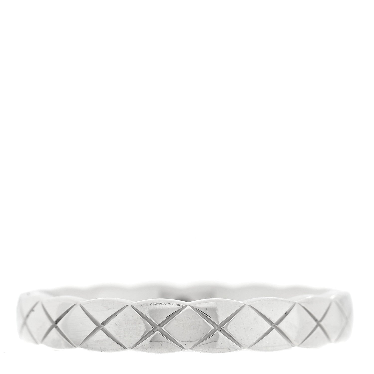 Chanel 18K White Gold Mini Coco Crush Ring 53 6.5 3 of 5