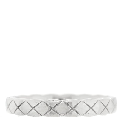 Chanel 18K White Gold Mini Coco Crush Ring 53 6.5 3 of 5