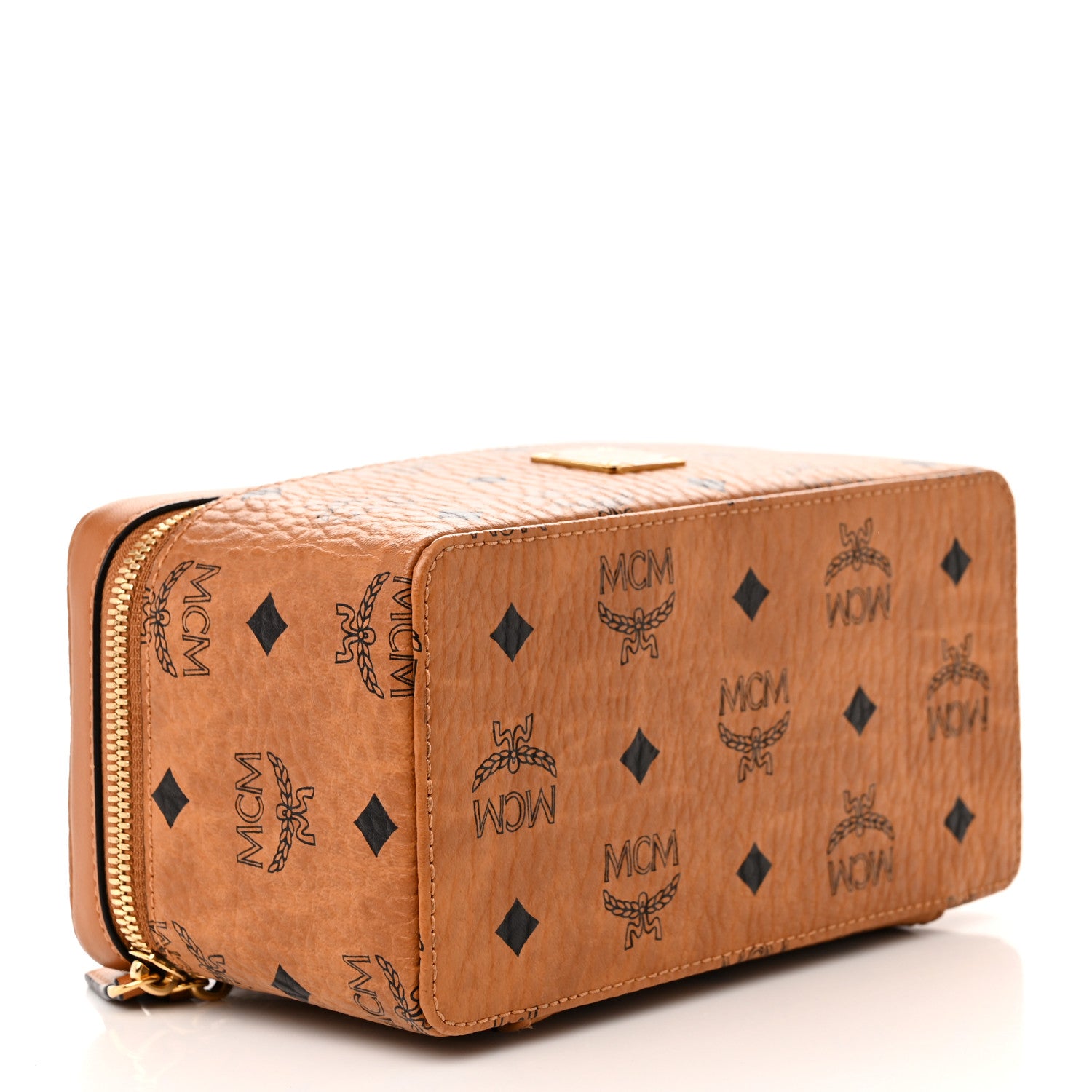MCM Visetos Rockstar Vanity Case Cognac 4 of 9