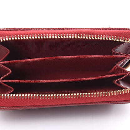 Chanel Caviar Quilted Zip Coin Purse Burgundy 5 of 8