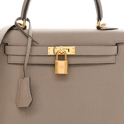 Hermes Togo Kelly Retourne 25 Gris Asphalte 7 of 9