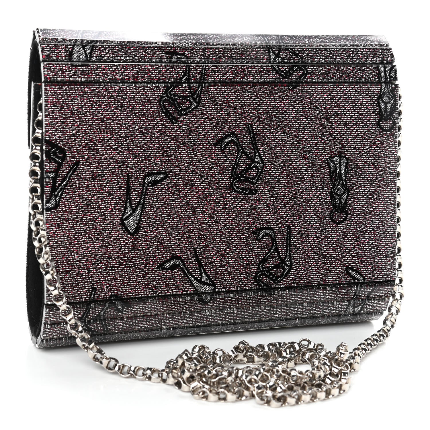 Jimmy Choo Acrylic Glitter Candy Stiletto Clutch Multicolor 2 of 4