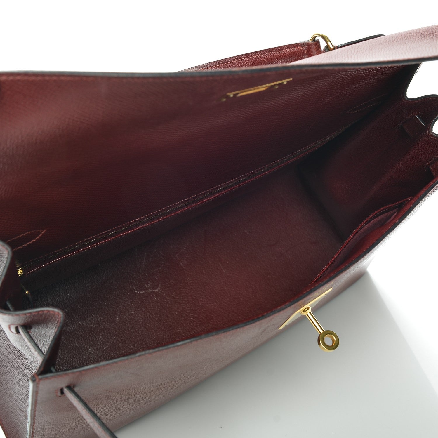 Hermes Courchevel Kelly Sellier 35 Rouge H 5 of 27