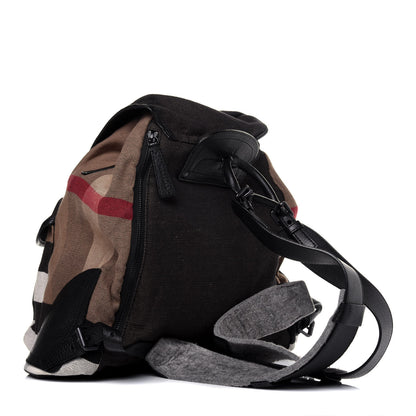 Burberry Canvas Mega Check Korbin Backpack Camel 2 of 20