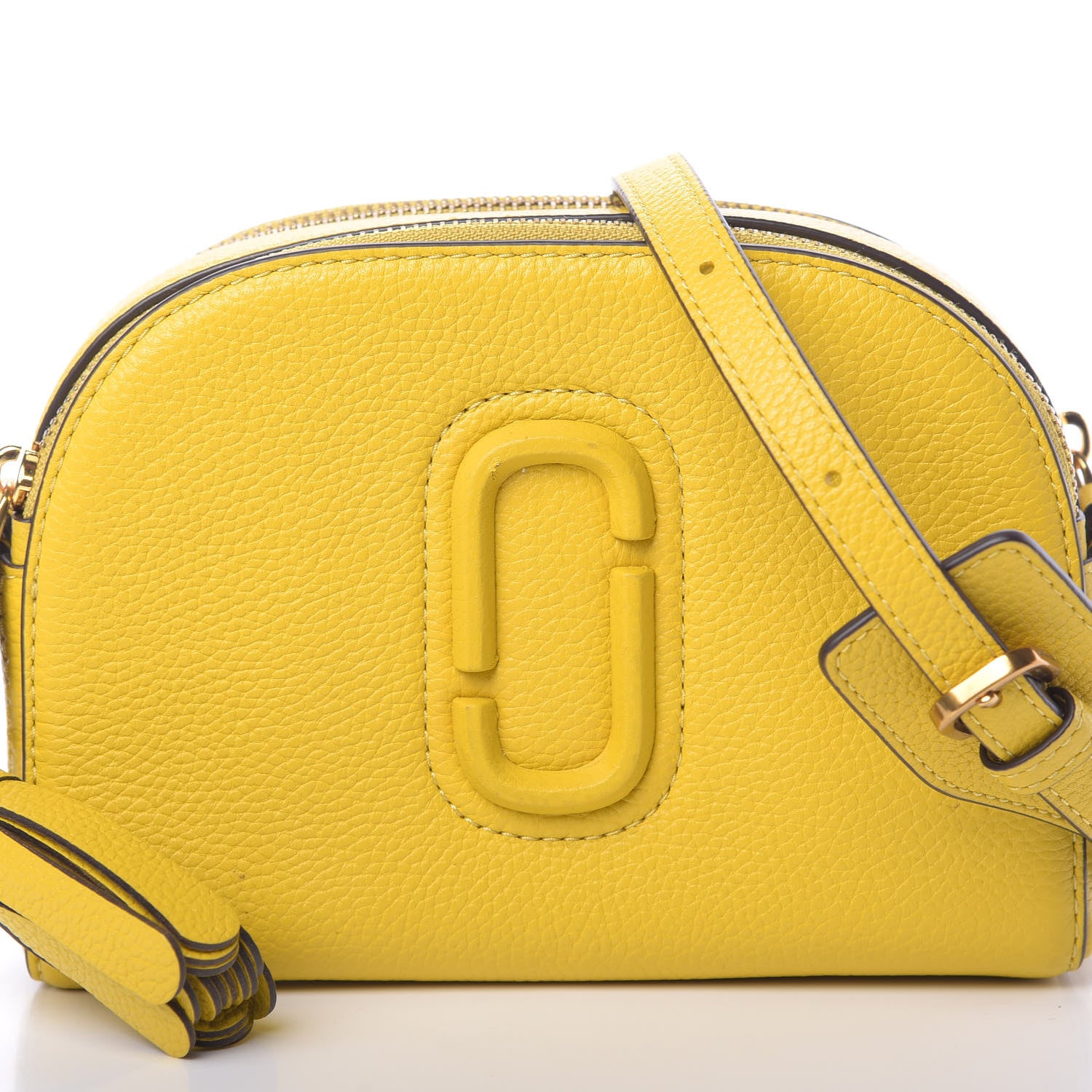 Marc Jacobs Calfskin Shutter Camera Crossbody Bag Sunshine Yellow 9 of 13